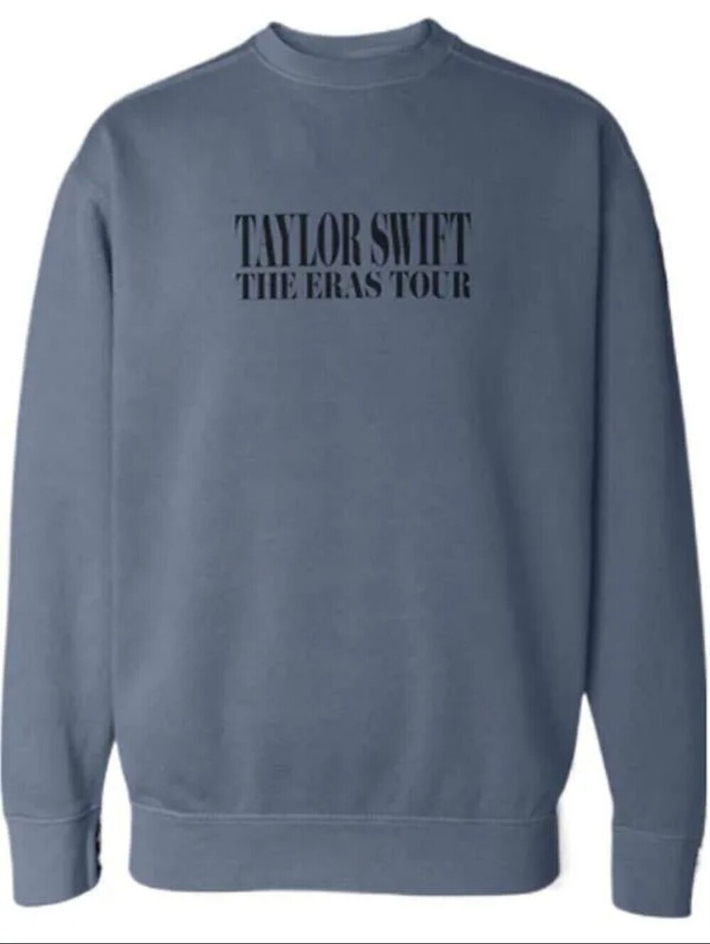 Taylor Swift The Eras Tour Blue Crewneck Sweatshirt Size Medium